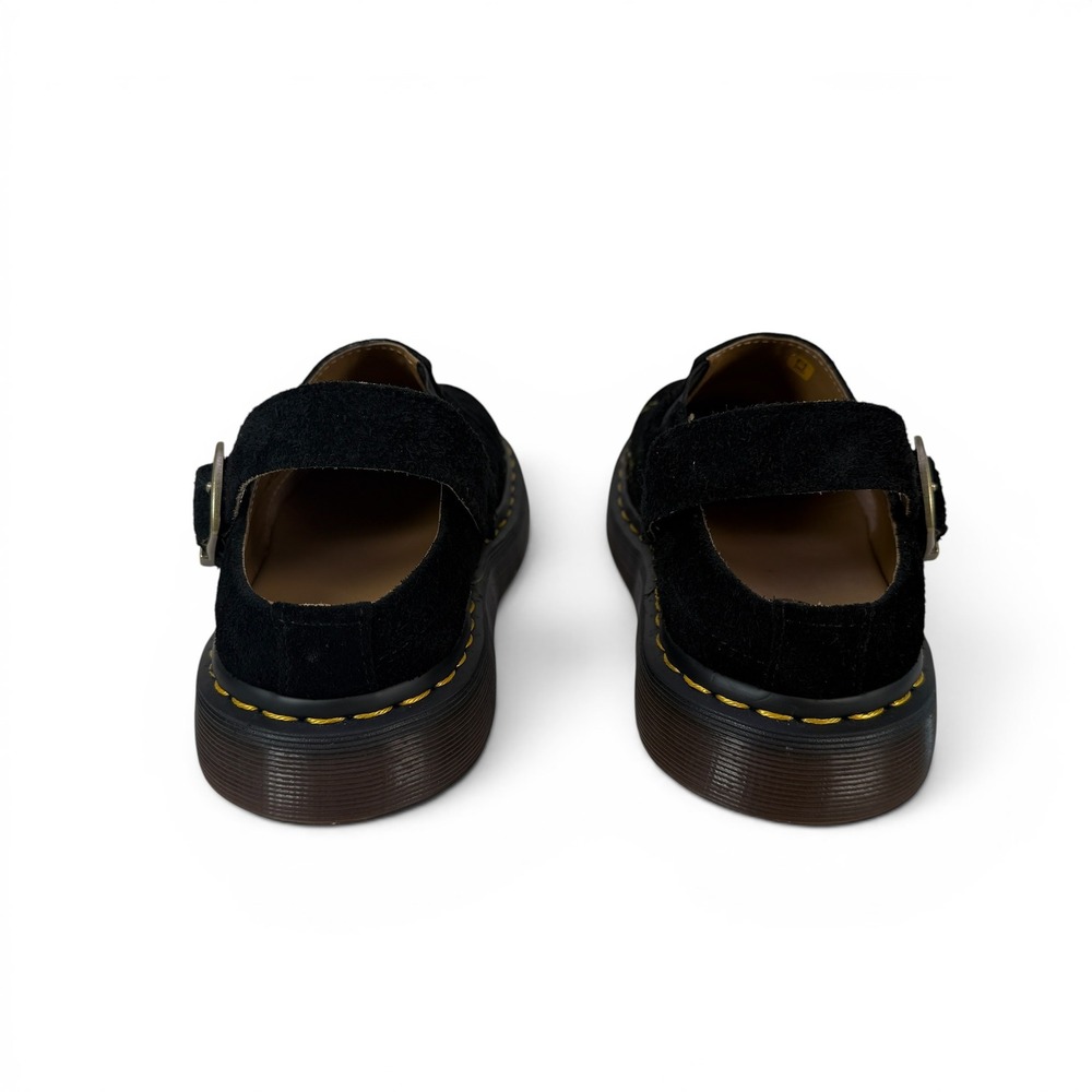 Dr Martens Isham Mule Clogs Womens 8 EU39 Black Suede Embroidered Rare - Picture 10 of 14